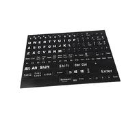 UKCOCO 2 Fogli Adesivi per tastiera inglese decalcomanie per tastiera etichette della tastiera chiffre it adesivi tastiera Sticker tastiera computer lettere adesive adesivi alfabetici pvc