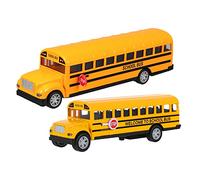 UKCOCO 2 Giocattoli Pull Back Pullman Scuola per Simulazione Adatto Tutte Età Giocattoli da ed Esterno Stimola e