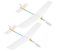 UKCOCO 2 Kit Modellino Aeroplano da Assemblare in Legno Stem Educativo per Sviluppo Creatività Coordinazione e Conoscenza per Attività Scientifiche e Decorazione