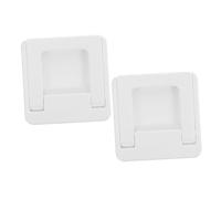 UKCOCO 2 Maniglie Adesive per Armadi Cucina Puller Autoadesivo Maniglie Plastica Facili Applicare e Compatibili con Superfici Lisce come Vetro e Piastrelle