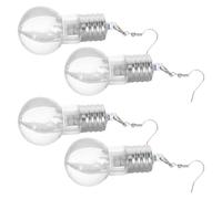 UKCOCO 2 Paia Orecchini Pendenti da Discoteca a Forma di Lampadina, Decorazioni le Orecchie Brillanti per Feste, Accessori Luminosi per Donne e Ragazze, Regalo Creativo per Occasioni