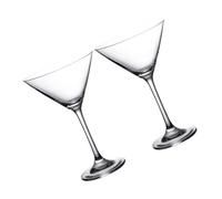 UKCOCO 2 pezzi Bicchieri Cocktail Martini Trasparenti Eleganti Calici per Party Bar e Feste Design Chic Antiribaltamento per Vino Rosso Whiskey e Vodka
