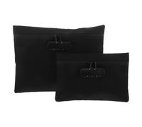 UKCOCO 2 pezzi Borsa da notaio con lucchetto, tasche porta contanti, | Sacchetti bancari con combinazione per custodire contanti, gioielli, passaporti, medicinali, carte di credito e oggetti di