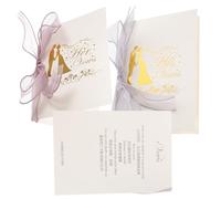 UKCOCO 2 Pezzi Carte per Voti Matrimonio, Libro per Voti Nuziali con Nastro, Carta per Sposi, Ricordo di Nozze e Photo Prop
