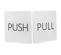 UKCOCO 2 pezzi Cartelli Push Pull per Scorrevole in Resistente e Piane Facili Usare per Ingressi Uffici Hotel e Negozi