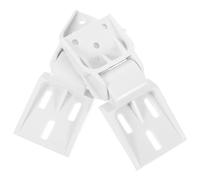 UKCOCO 2 Pezzi Cerniera Porta Freezer in Plastica Bianca, 3 Fori, per Frigorifero Commerciale e Congelatore, Facile da Installare, Supporto a Clip per Porta