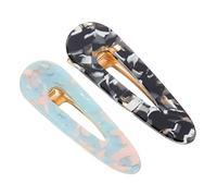 UKCOCO 2 pezzi Clip per Piccole Acrilico Fermagli Decorativi per Donne e Ragazze Design e Versatile per Ogni Stile e Occasione
