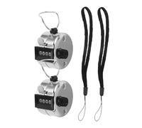 UKCOCO 2 Pezzi Contatore Meccanico Manuale Cifre con Display Ergonomico Contapersone Clicker per Sport Scuola e Eventi Facile da Usare e Portatile