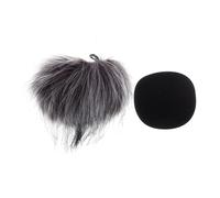 UKCOCO 2 pezzi Coperture Antivento Pelliccia per Microfono Parabrezza Furry per Registratori e Microfoni Compatibili con Zoom Protezione Ottimale e Riduzione Rumore per Registrazioni