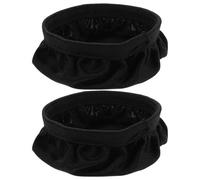 UKCOCO 2 Pezzi Copri Orecchie per Cuffie di Cotone Nero, Lavabili ed Estensibili Alta Elasticità, Protezione Antipolvere per Cuffie Over-ear Minimaliste