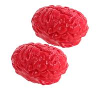 UKCOCO 2 Pezzi di Cervelli Umani Finti Oggetti di Scena in Lattice Decorazioni per Feste di Halloween Organi Sanguinosi Realistici Adatti a Case Infestate