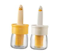 UKCOCO 2 pezzi Dispenser per Olio con Pennello Silicone per Cucina Bbq e Marinature e Condimenti