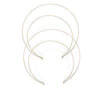 UKCOCO 2 pezzi Fascia Tre Strati per Cerchietto Creativo per DIY Accessorio per Feste Matrimoni e Compleanni Oro
