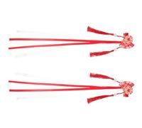 UKCOCO 2 Pezzi Fermagli per Chioma a Ventaglio in Stile Giapponese Motivo Floreale e Nappe, Accessori per Chioma da Donna e Bambina per Feste e Uso Quotidiano