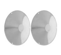 UKCOCO 2 Pezzi Fire Sprinkler Cover in Acciaio Inossidabile, Disco Collettore di Calore Argento, Copertura Termica per Sprinkler Antincendio, per Applicazioni Commerciali e Scuole