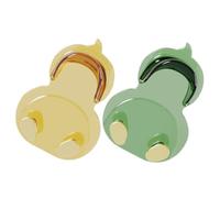 UKCOCO 2 Pezzi Ganci Adesivi da Parete Forma Papera Colorata Ganci e Ufficio Appendichiavi e Accappatoi per Bagno e Cameretta