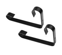 UKCOCO 2 Pezzi Ganci da Parete Ferro per Fioriere da Supporti Resistenti per Cesti Appesi Staffe Minimaliste per Piante da Balcone e Giardino per Decorazioni Moderne e Rustiche