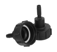 UKCOCO 2 pezzi Ibc Adattatore Serbatoio Connettore Diritto Resistente per Tubo Giardino per Collegamento Serbatoi Acqua Adattatore Valvola Antileak per Uso Domestico e Commerciale