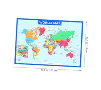 UKCOCO 2 pezzi Mappa del Poster Parete Colori Vivaci Educativi per Decorazione Aula e Camera Letto Apprendimento Geografia Facile e Coinvolgente