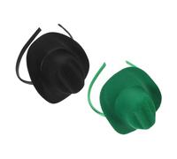 UKCOCO 2 Pezzi Mini Cowboy Hat Headbands And Lightweight Western Party Hair Accessories For Halloween Carnival And Everyday Wear
