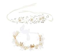 UKCOCO 2 pezzi Nuziale con Set Handmade Decorazione per Sposa Accessorio e Raffinato per Matrimoni Feste e Fotografici