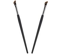 UKCOCO 2 pezzi Pennelli Angolati per Sopracciglia e Eyeliner Setole Morbide e Pennello Correttore Piatto Portatile per Donne