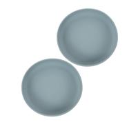 UKCOCO 2 pezzi Piatti Silicone Antiscivolo con Ventosa Antisversamento per Anziani e Disabili Riutilizzabile Sicuro per Svezzamento e Uso Autonomo Base Stabilizzante per Ribaltamenti