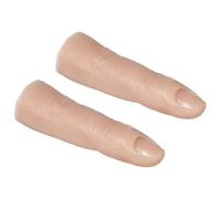 UKCOCO 2 Pezzi Pratica Mani Unghie in Silicone, Dito Finto Flessibile e Riutilizzabile, Colore Kaki, per Nail Tech Training, Artisti Unghie Professionisti e Studenti, Fotografia Creativa