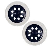 UKCOCO 2 pezzi Ruote di Ricambio per Carrello Spesa Caster Carrello Leggero Rotelle Stabili e Facili da Installare per Carrelli Pesanti e Trasporto Merci