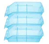 UKCOCO 2 Pezzi Scatola per Pillole per Plastica in con Visibilità Medicinali e Blu Chiara Organizzatore Efficiente con Scomparti Farmaci per Casa e Emergenze Mediche