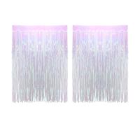 UKCOCO 2 Pezzi Sfondo Antipioggia Trasparente 1x2,5 M in Plastica per Feste e Matrimoni, Decorazione da Parete per Palco e Festival, Accessori Decorativi Portatili per Eventi