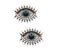 UKCOCO 2 Pezzi Spilla Brooch Evil Eye Metallo Vintage con Decorazione Accessorio per Abbigliamento e Scialli per e Speciali