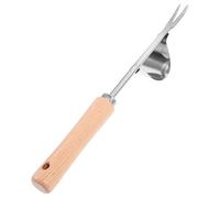 UKCOCO 2 Pezzi Weeder Manuale con Manico in Legno Antiscivolo Estrattore Erbacce Leggero e Resistente Attrezzo Orto per Rimuovere Radici Profonde Sarchiatore Ergonomico per Giardino