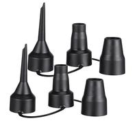 UKCOCO 2 set Adattatori Ugelli Gonfiatore Plastica Ricambio per Pompa Aria Gonfiabili Compressore Sup e Materassini