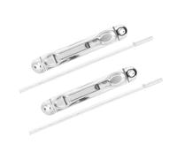 UKCOCO 2 Set Chiavistelli Nascosti per Porte Acciaio Inossidabile Serratura per Porte Antintrusione Facile Installazione e Manutenzione Sicurezza per Umidi come Cucina e Bagno