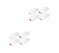 UKCOCO 2 Set Contenitori Per Stoccaggio Plastica Cassetto Organizer Per Desktop E Frigorifero Scatole Per Oggetti Con Design Ventilato E Resistente Colori 4 Pezzi * 2