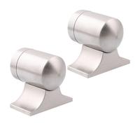 UKCOCO 2 Set Ferma Porta Magnetico da Pavimento in Acciaio Inox Design Nascosto e Forza di Attrazione Potente per Protezione e Sicurezza