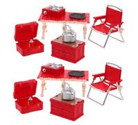 UKCOCO 2 Set Giochi da Campeggio per Sedie Pieghevoli Mini Tavolo Picnic e Portatile Accessori Ruolo Indoor e Outdoor Esperienza e Stimolante