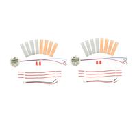 UKCOCO 2 set Kit Scientifico Batteria Frutta Fai da Te Educativo e Creativo per Studenti Materiale in Metallo Resistente Stimola Apprendimento e Capacità Analitiche per Esperimenti