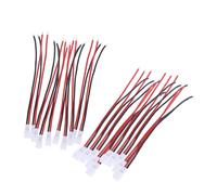 UKCOCO 20 Cavo Collegamento Batteria Ultra Silicone Maschi e Femmine per Auto Rc Barche e Aeromobili Resistente Alle Alte Temperature Coperture Protettive