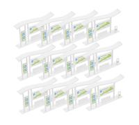 UKCOCO 20 Pezzi Miniature City Bus Stop Model Realistic Dollhouse Landscape Railway Station For Photography And Urban Scene Decoration