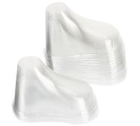 UKCOCO 20 Pezzi Piedini Trasparenti in Pvc per Esposizione Scarpe da Bebè, Forma Piede Pratica e Resistente, per Negozio o Utilizzo Familiare