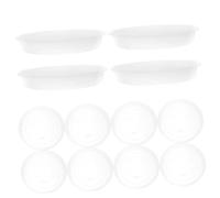 UKCOCO 20 Pezzi Vassoio per Fioriere Sottovasi Vassoio per Piante Vivaio in Vaso Sottovaso Base del Vaso di Fiori Vassoio per L'irrigazione delle Piante Gocciolare Drenaggio Pianta Pp