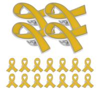 UKCOCO 20 Spille Spilla Nastro Giallo Consapevolezza Cancro al Seno Spille Decorative per Donne Accessorio Sensibilizzazione Salute Eventi Benefici Sociali