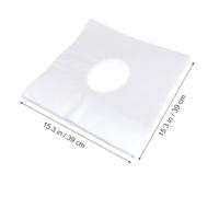 UKCOCO 200 pezzi Copri Cuscino Viso per Trattamenti con Foro Centrale Cuscino Cervicale in Materiale Non Traspirante per Spa e Salone di Bellezza Morbido e Igienico per Relax e