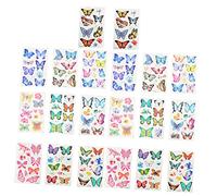 UKCOCO 20fogli Adesivi Tatuaggi Temporanei Farfalla Per Ragazzo Ragazza Ragazze Donne Stickers Autoadesivi Facili Da Applicare e Rimuovere Per Corpo e Decorazioni Fai Da Te