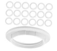 UKCOCO 20pezzi Anelli Fissaggio Paralume Lampada in Plastica Bianco Adattatori Portalampada Resistenti Per Lampade Da Tavolo Soffitto Lampadari e Applique Facili Da Installare e Sostituir