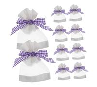 UKCOCO 20pezzi Sacchetti Piccoli Vuoti Per Profumatore D’aria Alla Lavanda Sacchetti Di Organza Per Armadi Di Tela Di Iuta