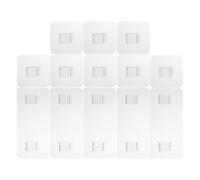 UKCOCO 24 Pezzi Ganci Adesivi Trasparenti per Bagno e Cucina in Acrilico, Resistenti All'acqua senza Residui, per Appendere Accessori in Qualsiasi Stanza