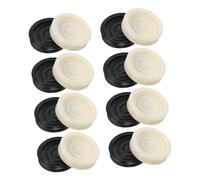 UKCOCO 24 Pezzi Pedine per Backgammon e Accessori Giochi da Tavolo Compatte 12 Nere e 12 Bianche Facili da Usare